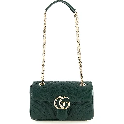 Bicolor Lamb Leather Shoulder Bag