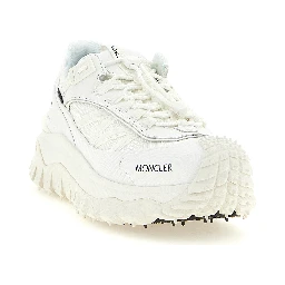 White Leather Athletic Sneakers