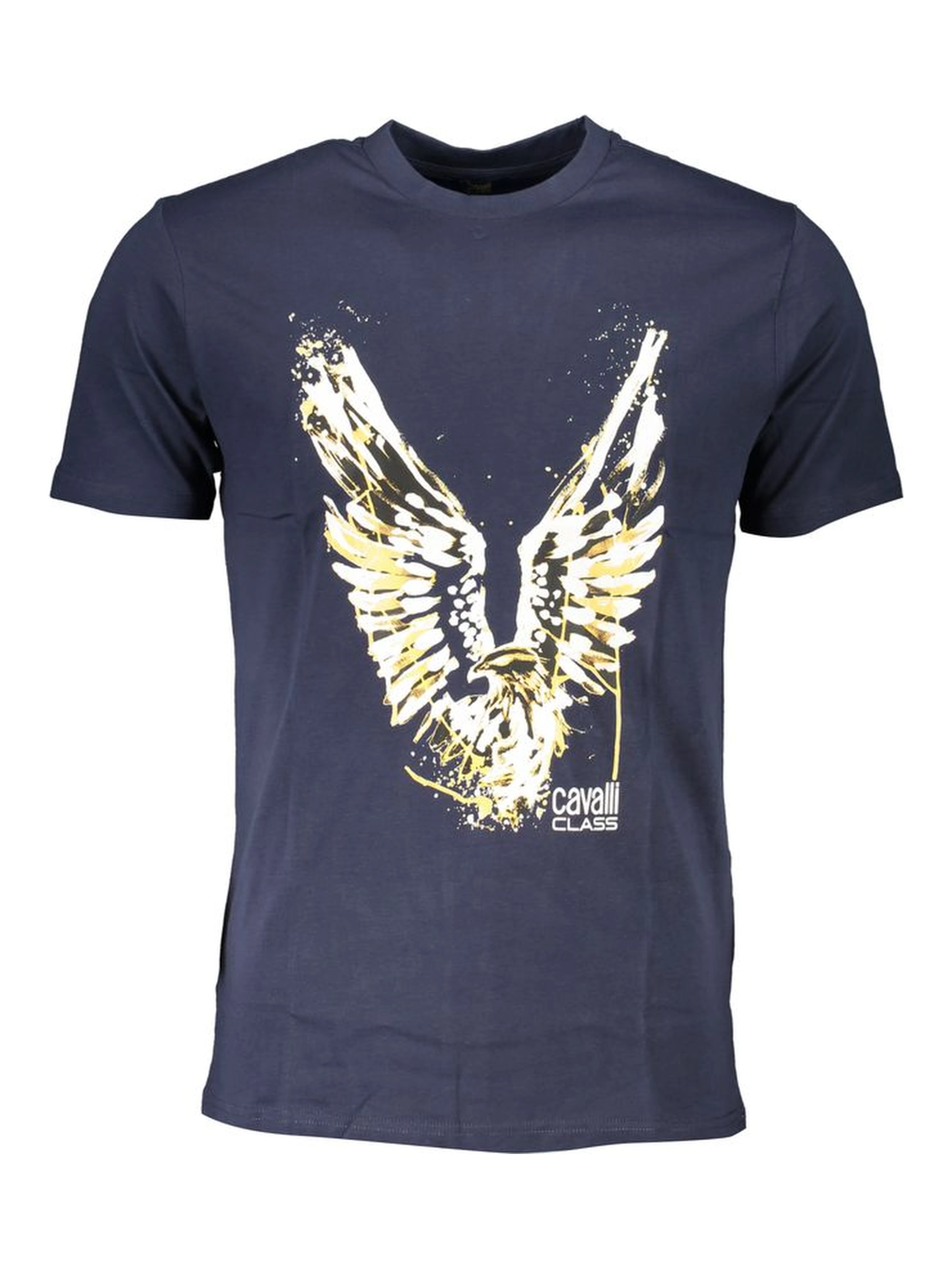 Blue Cotton Men's T-Shirt