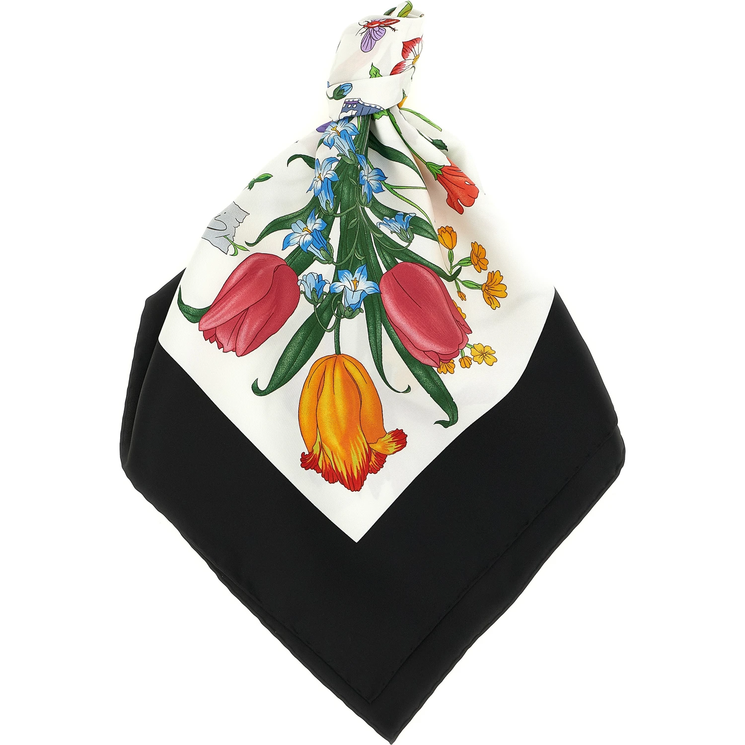 Black Silk Scarf