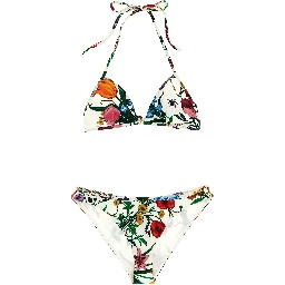 White Polyamide Bikini
