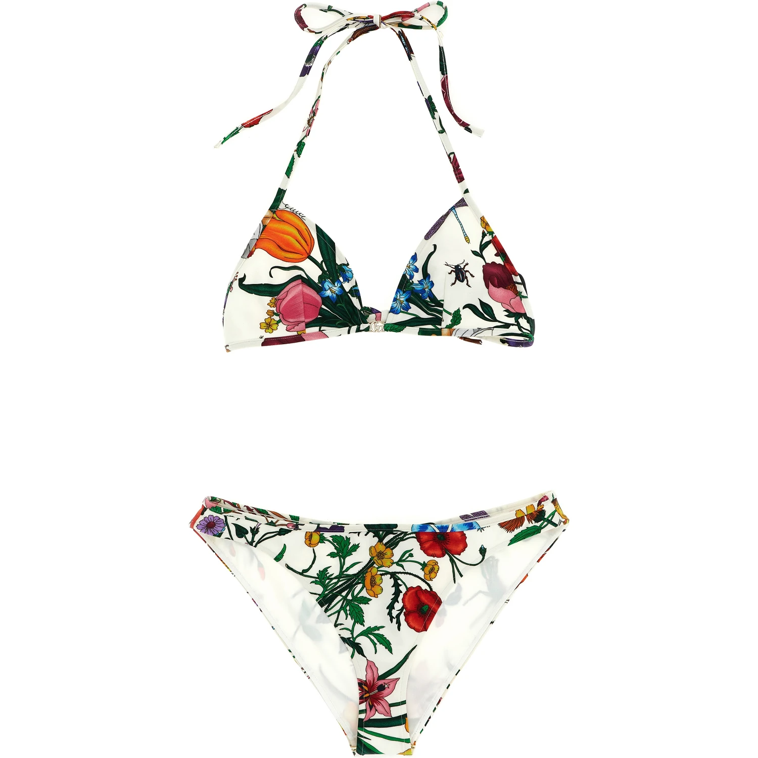 White Polyamide Bikini