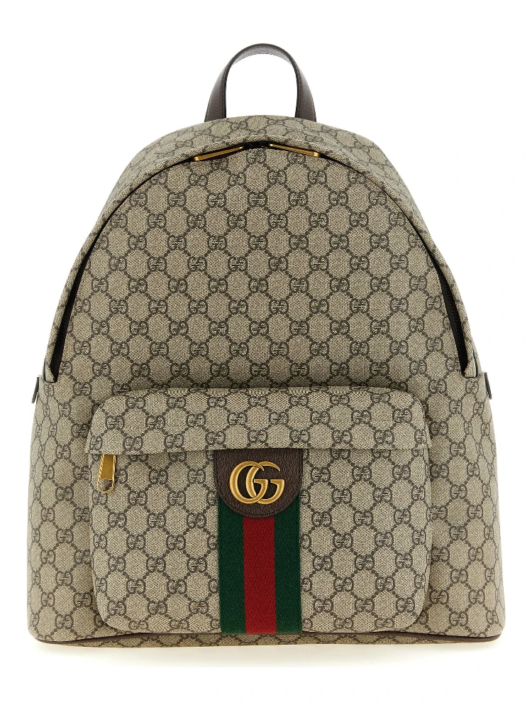 Beige Polyethylene Backpack