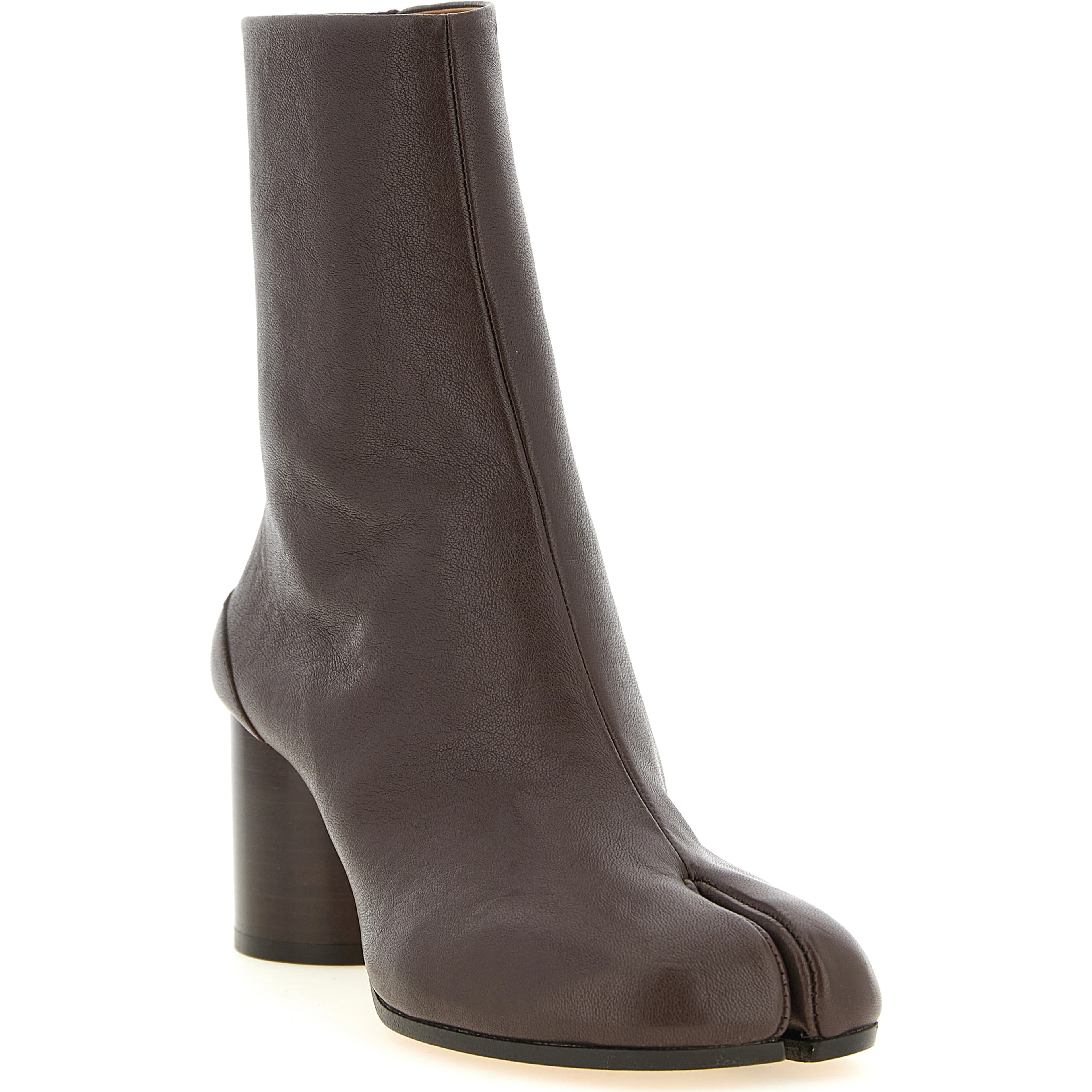 Brown Lamb Leather Ankle Boots