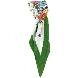 White Silk Foulard