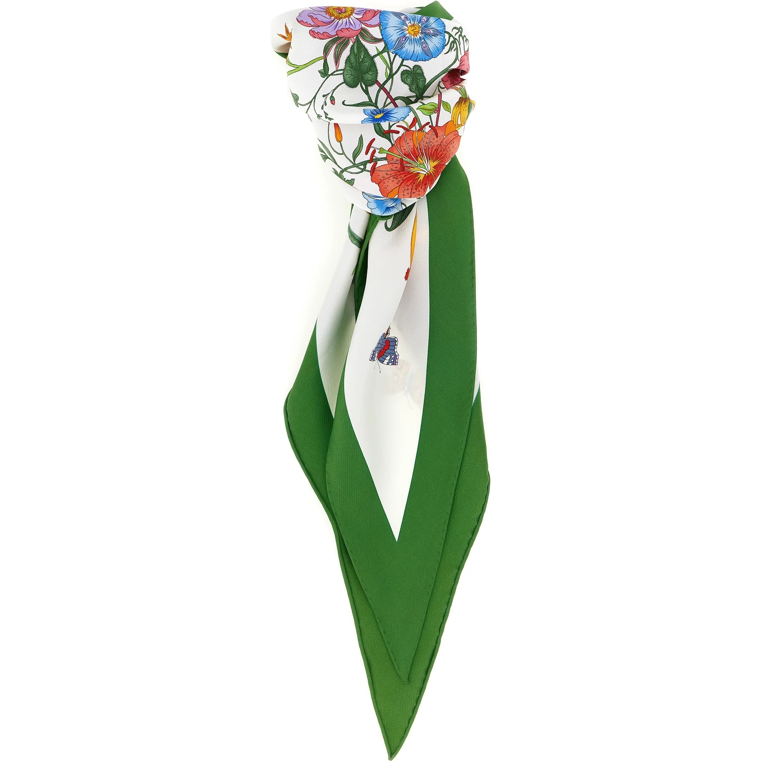 White Silk Foulard