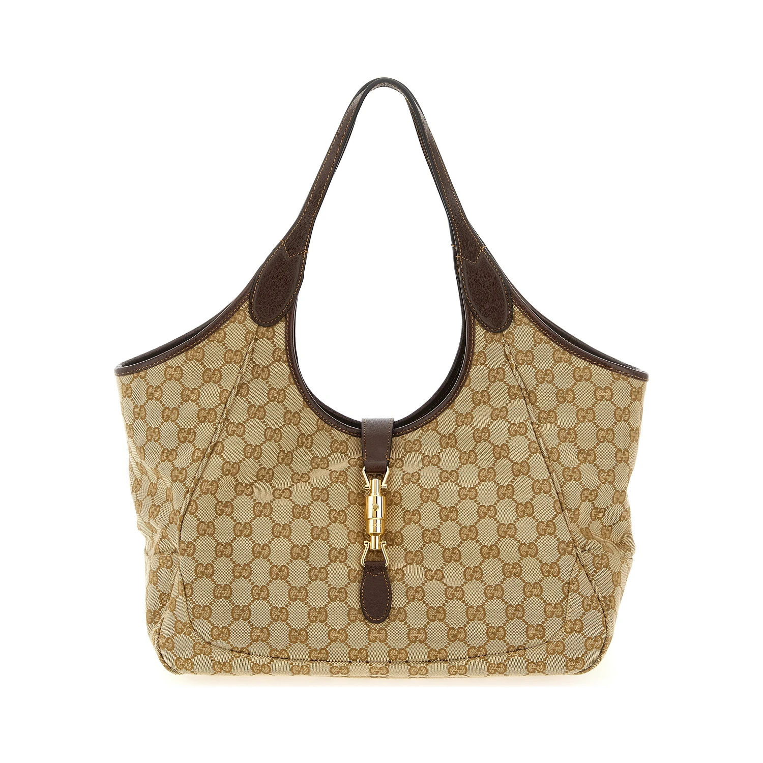 Beige Polyester Tote Bag