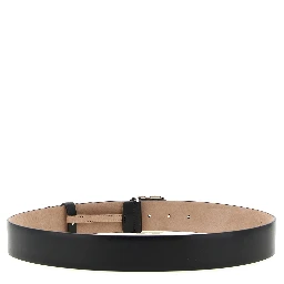 Black Calfskin Regular Belt