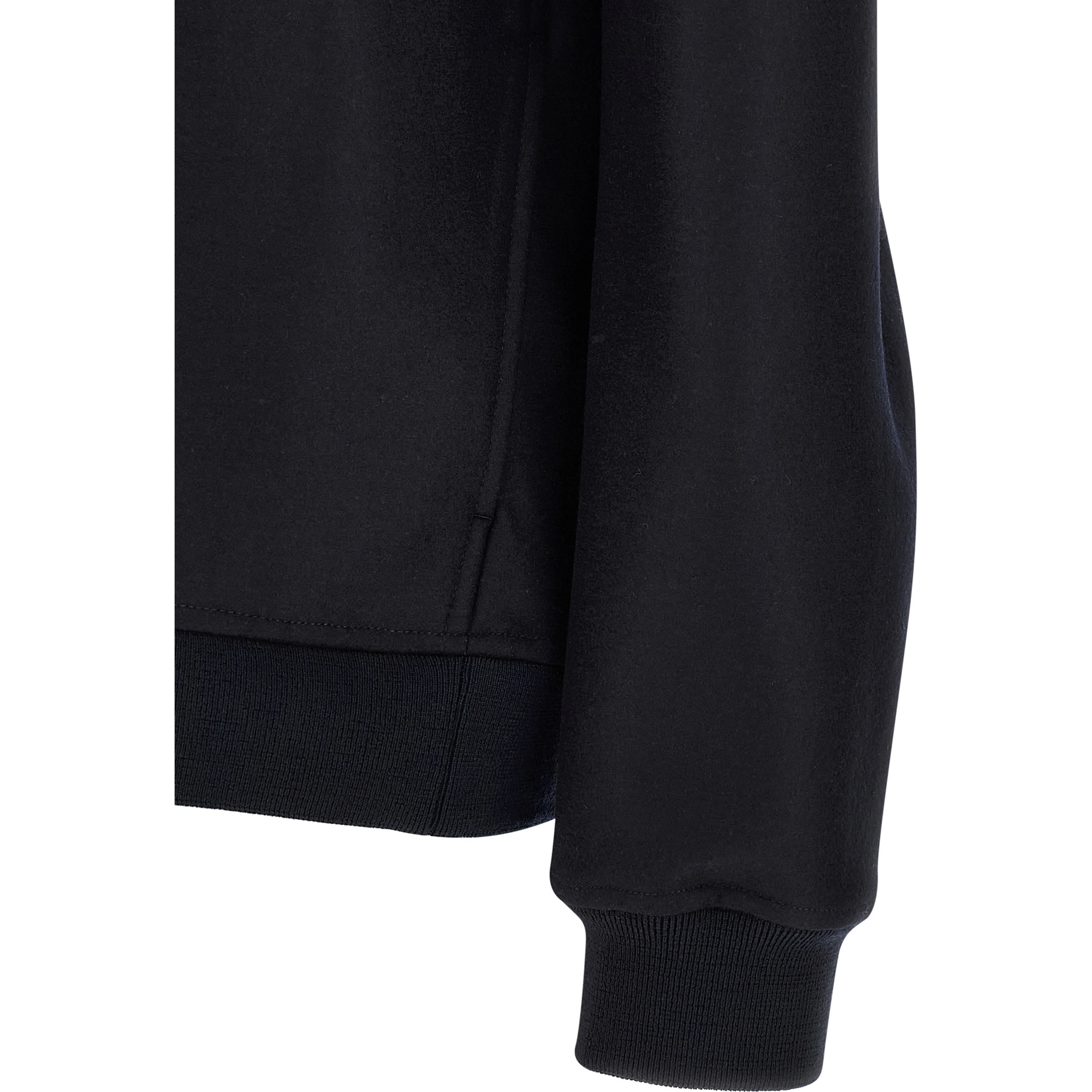 Blue Wool Full-Length Jacket