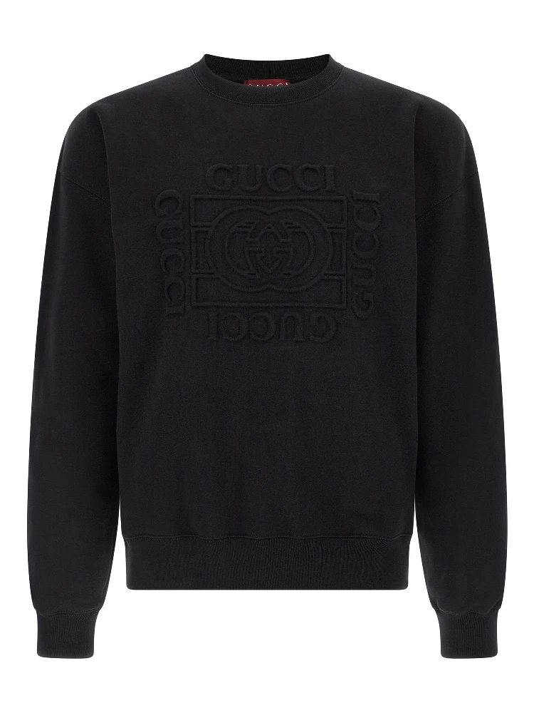Black Cotton Sweatshirt