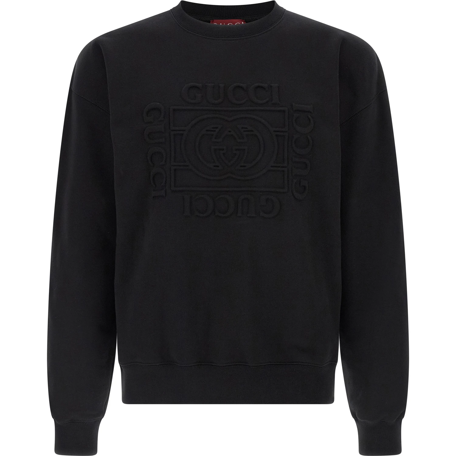 Black Cotton Sweatshirt
