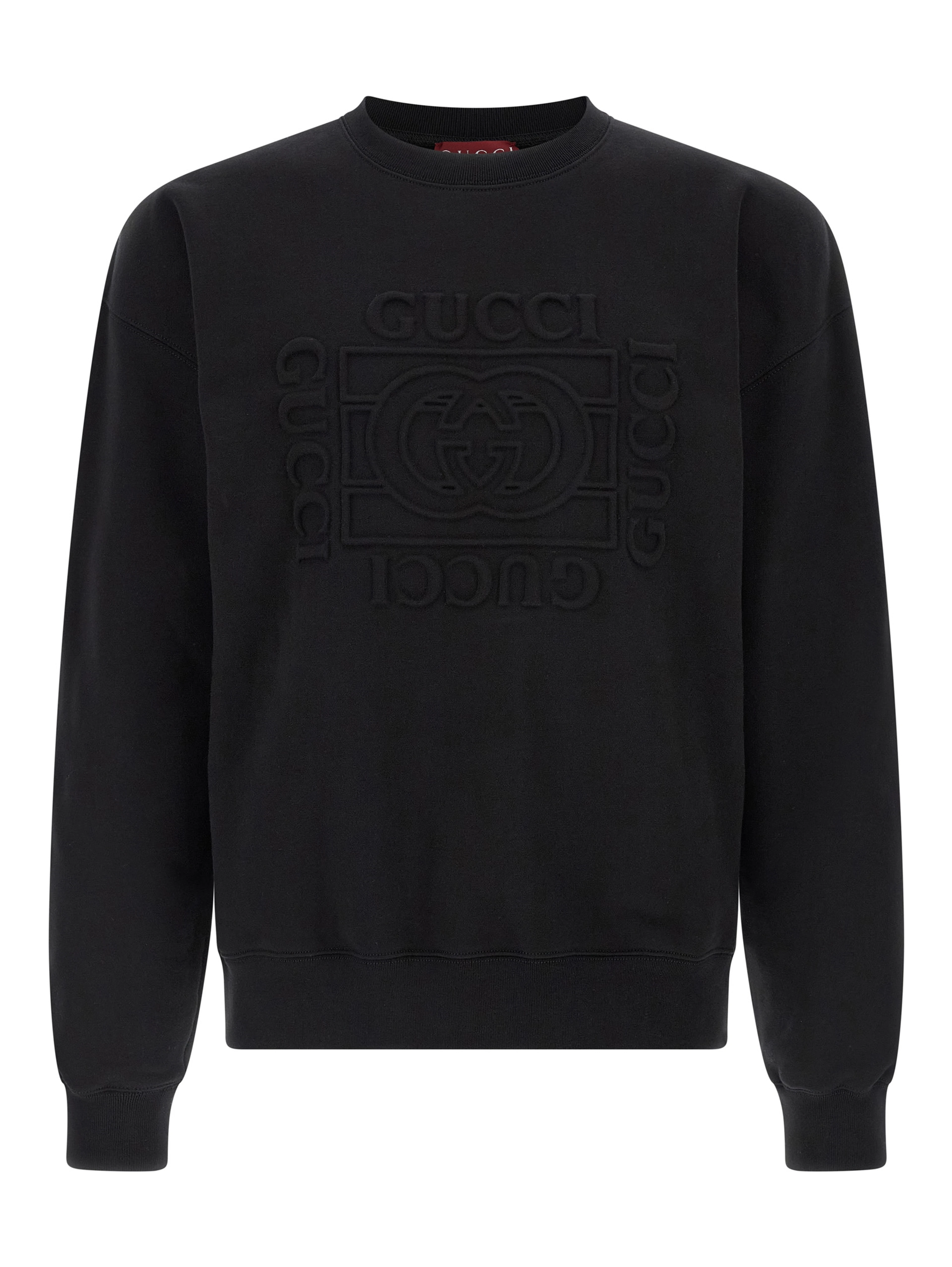 Black Cotton Sweatshirt