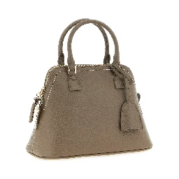 Gray Calfskin Shoulder Bag