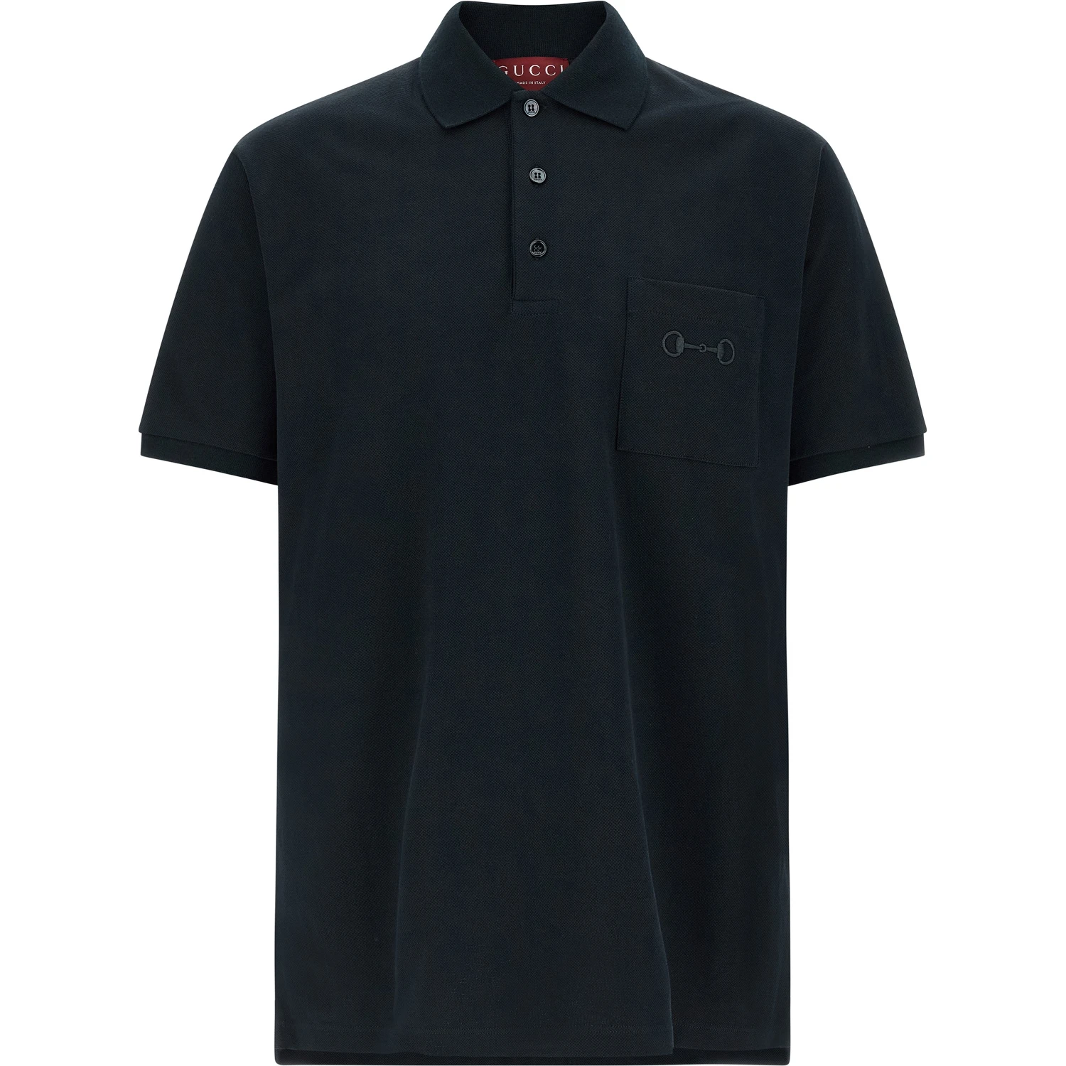 Blue Cotton Polo Shirt