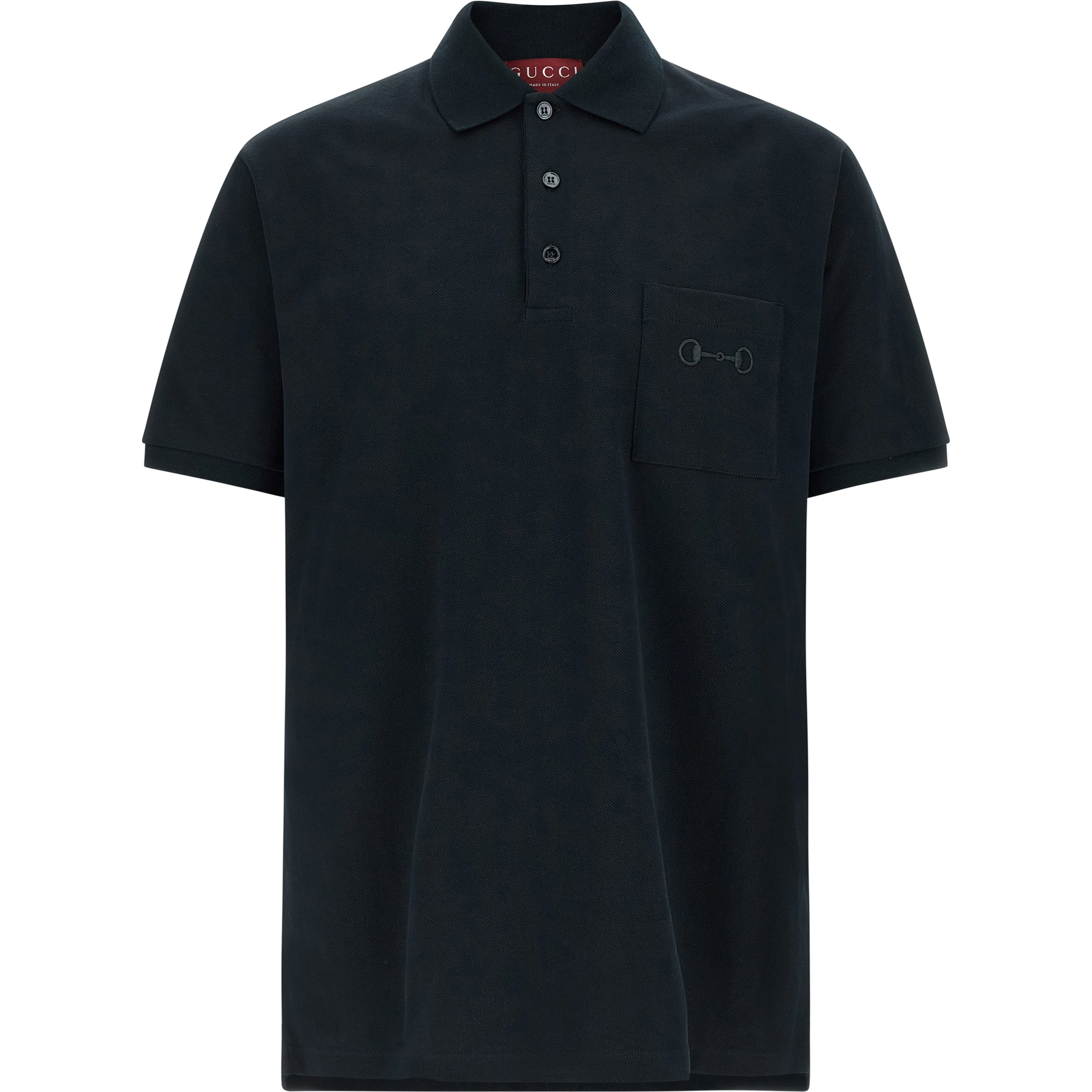 Blue Cotton Polo Shirt