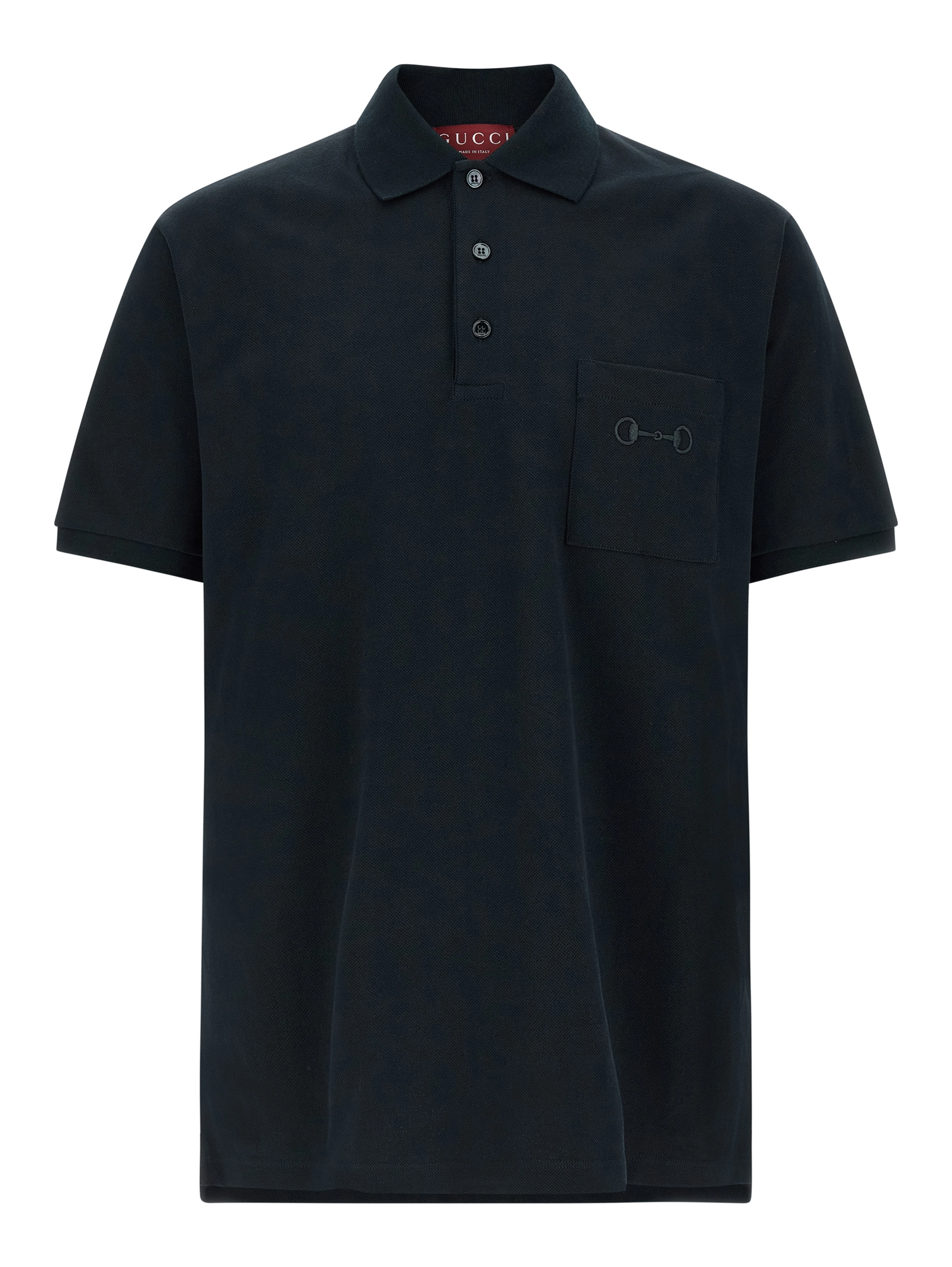 Blue Cotton Polo Shirt