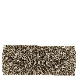 Beige Silk Headband