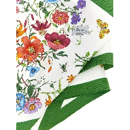 White Silk Foulard