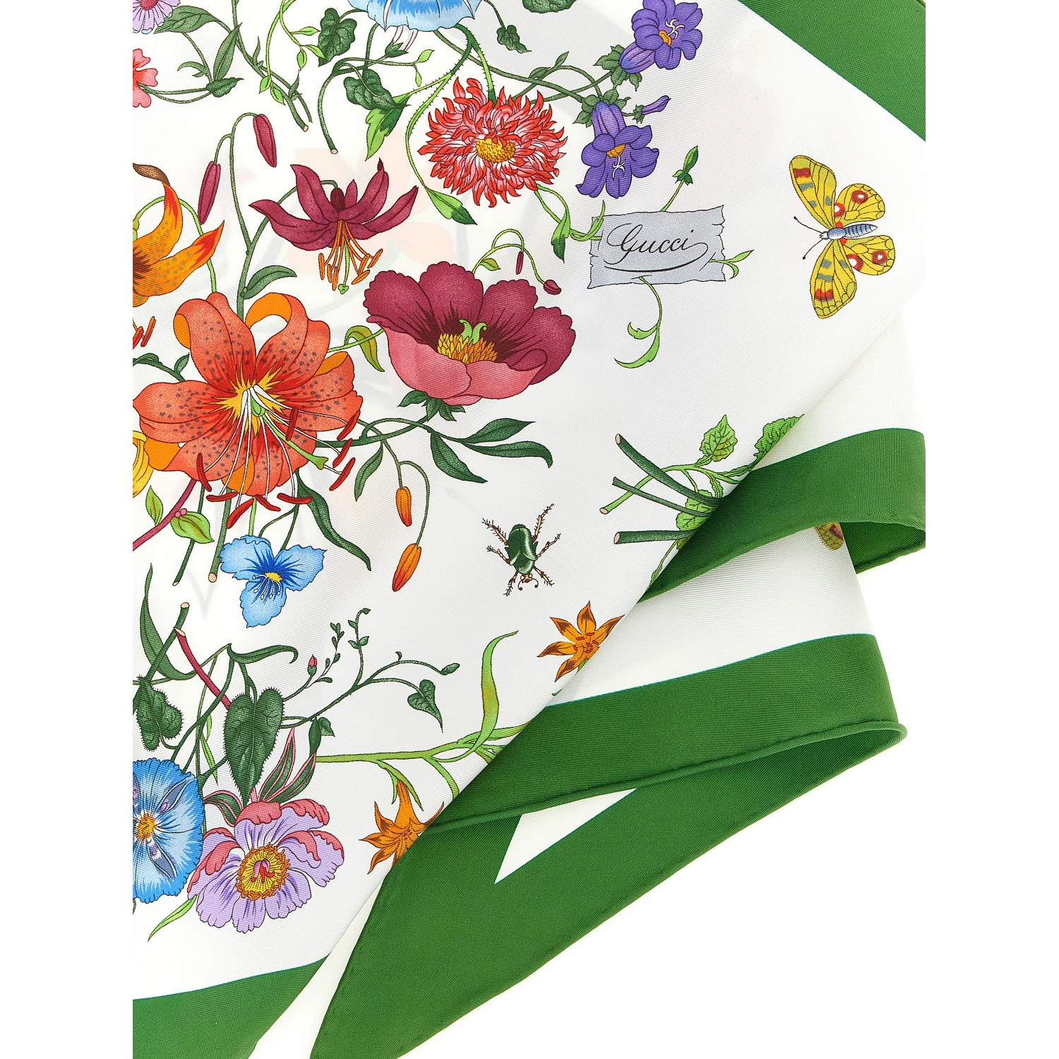 White Silk Foulard