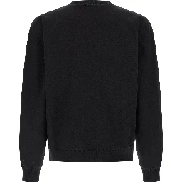 Black Cotton Sweatshirt