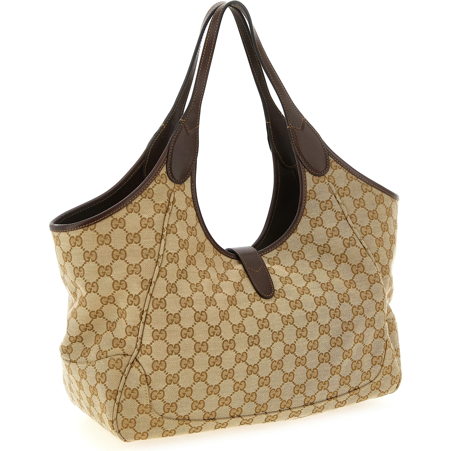 Beige Polyester Tote Bag