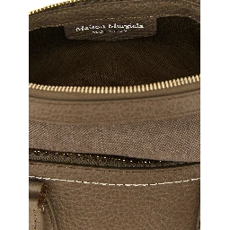 Gray Calfskin Shoulder Bag