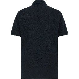 Blue Cotton Polo Shirt