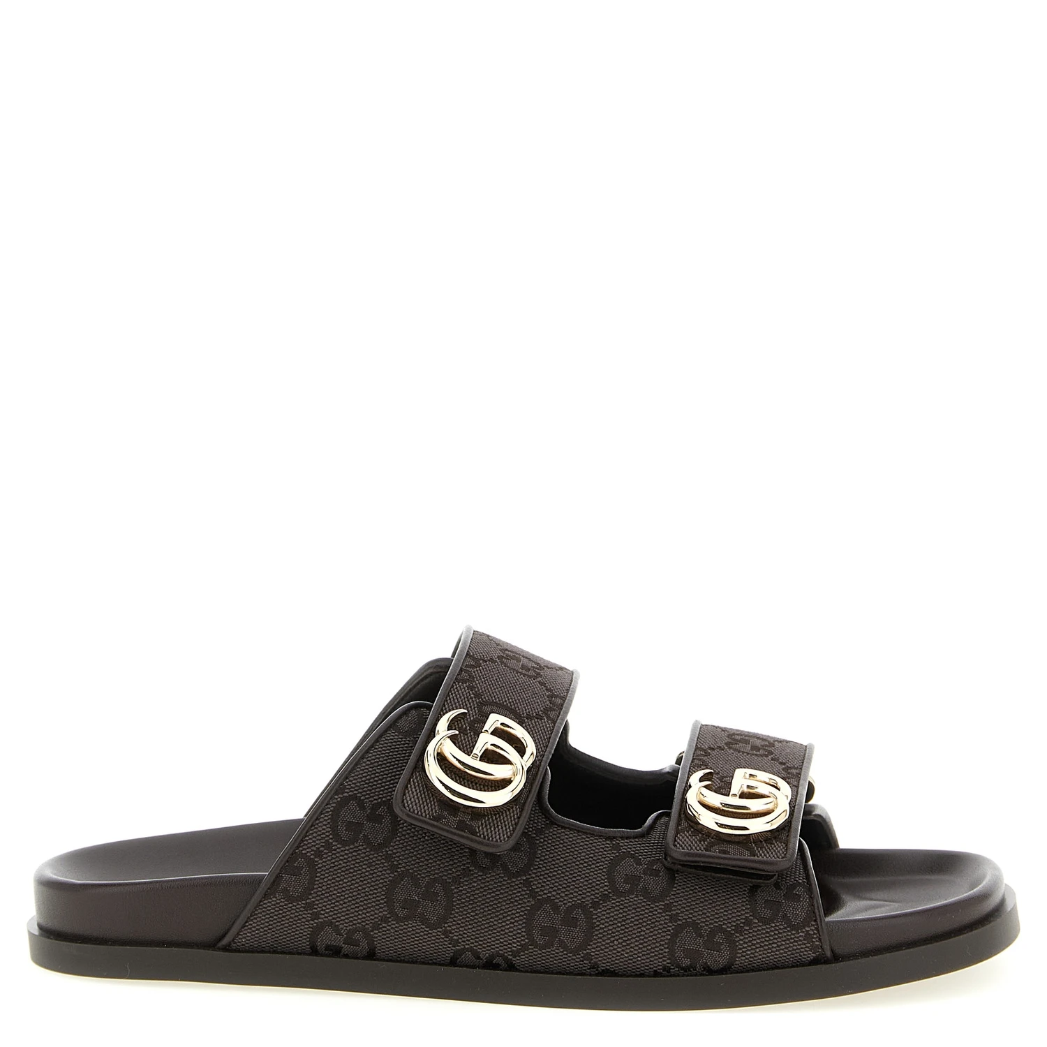 Brown Cotton Slides