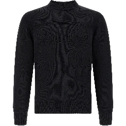 Black Cotton Cardigan