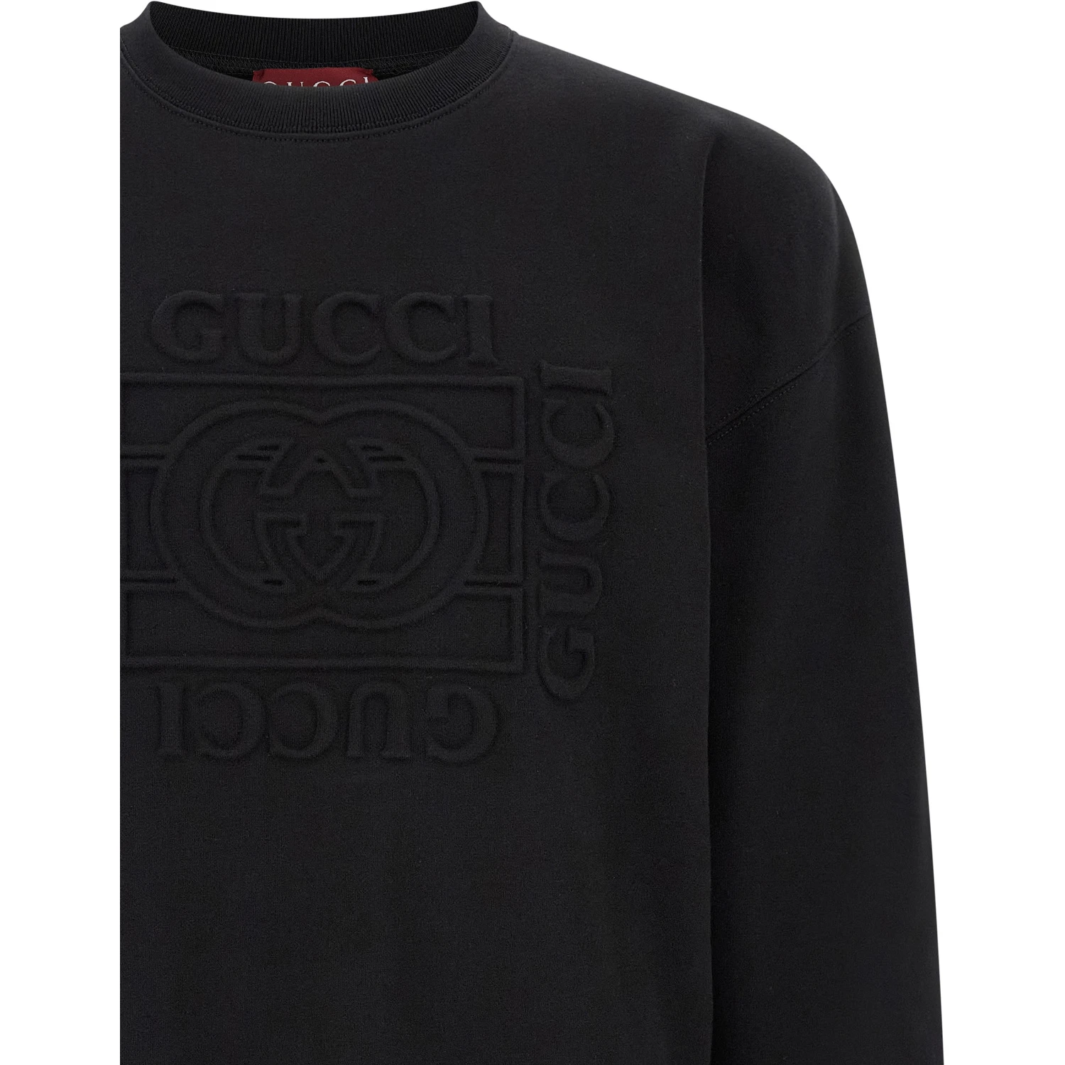 Black Cotton Sweatshirt