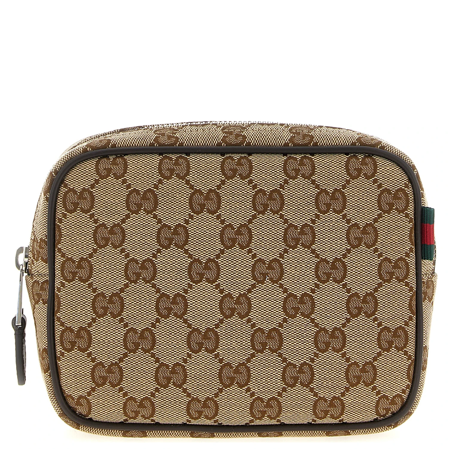 Beige Polyester Crossbody Bag