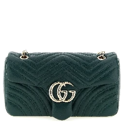 Bicolor Lamb Leather Shoulder Bag