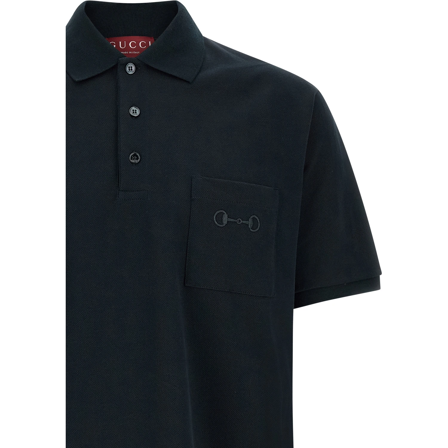 Blue Cotton Polo Shirt