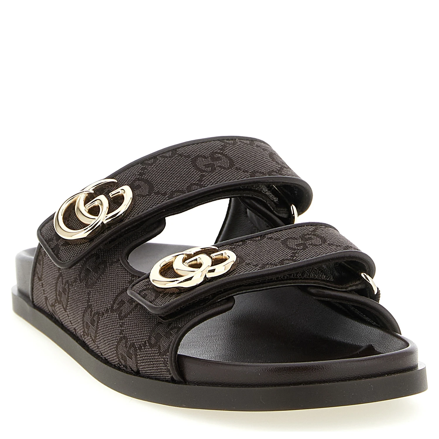 Brown Cotton Slides