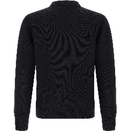 Black Cotton Cardigan