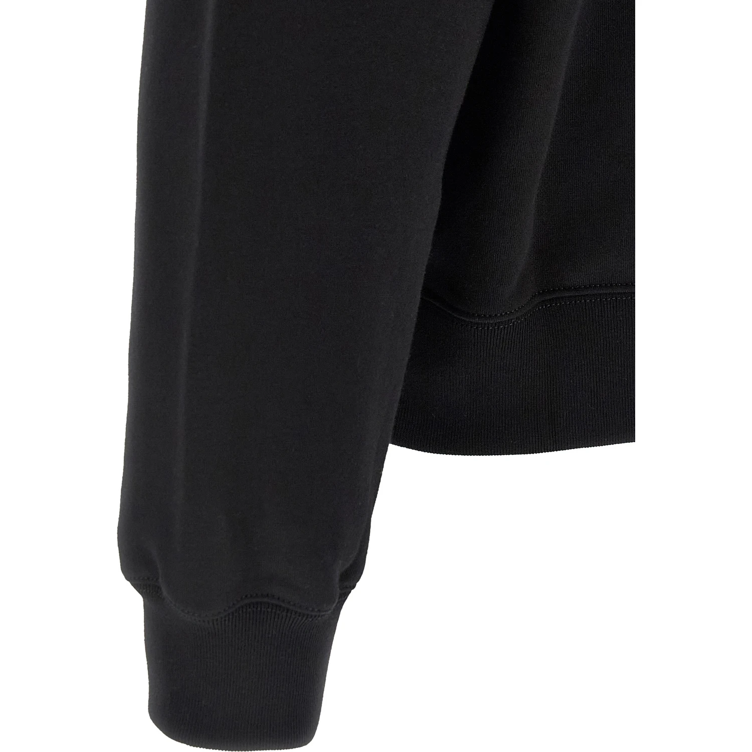 Black Cotton Sweatshirt