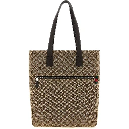 Brown Polyester Shoulder Bag