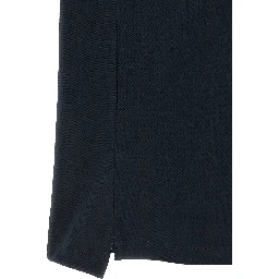 Blue Cotton Polo Shirt