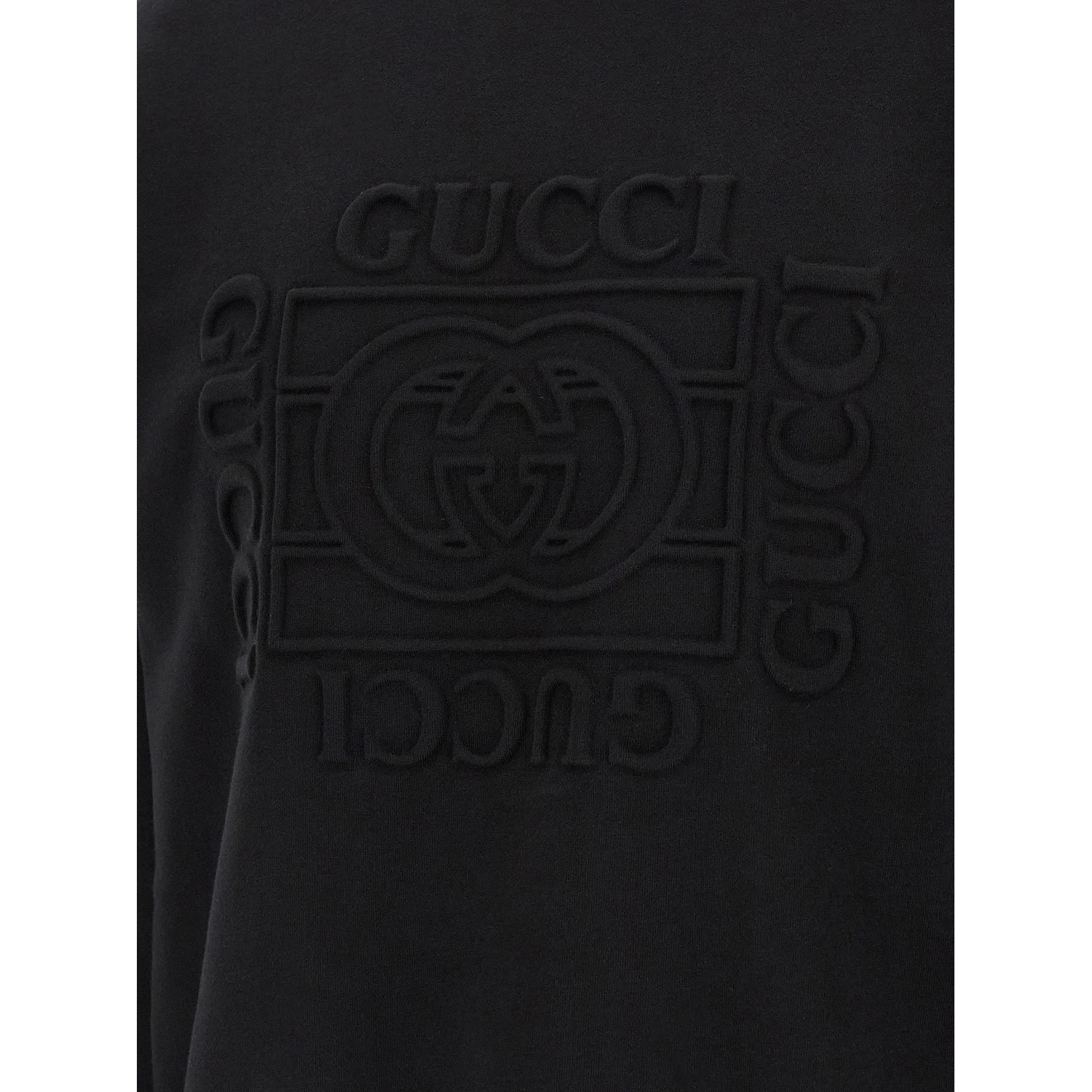 Black Cotton Sweatshirt