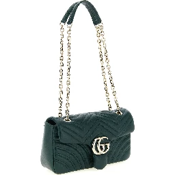 Bicolor Lamb Leather Shoulder Bag
