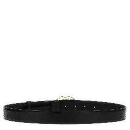 Black Calfskin Regular Belt
