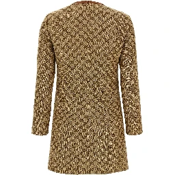 Beige Cotton Short Dress