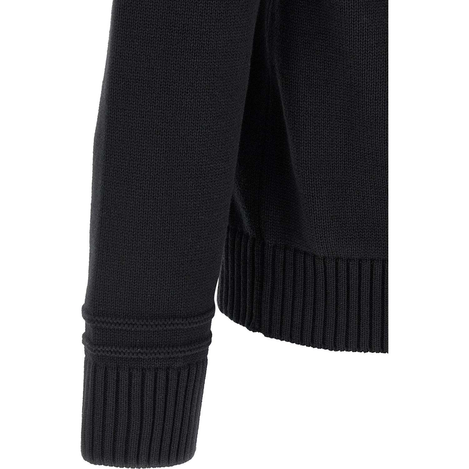 Black Cotton Cardigan