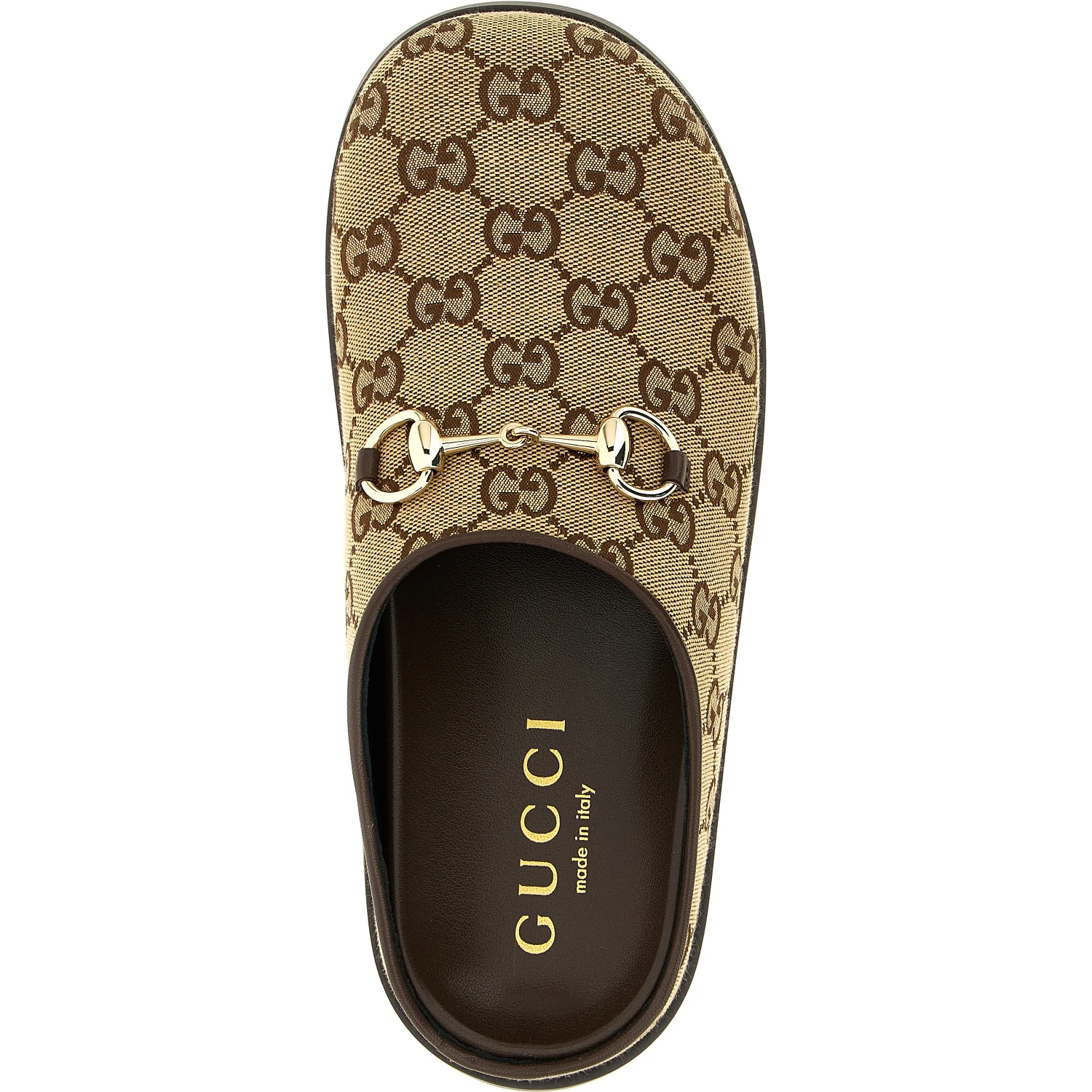 Beige Cotton Mules