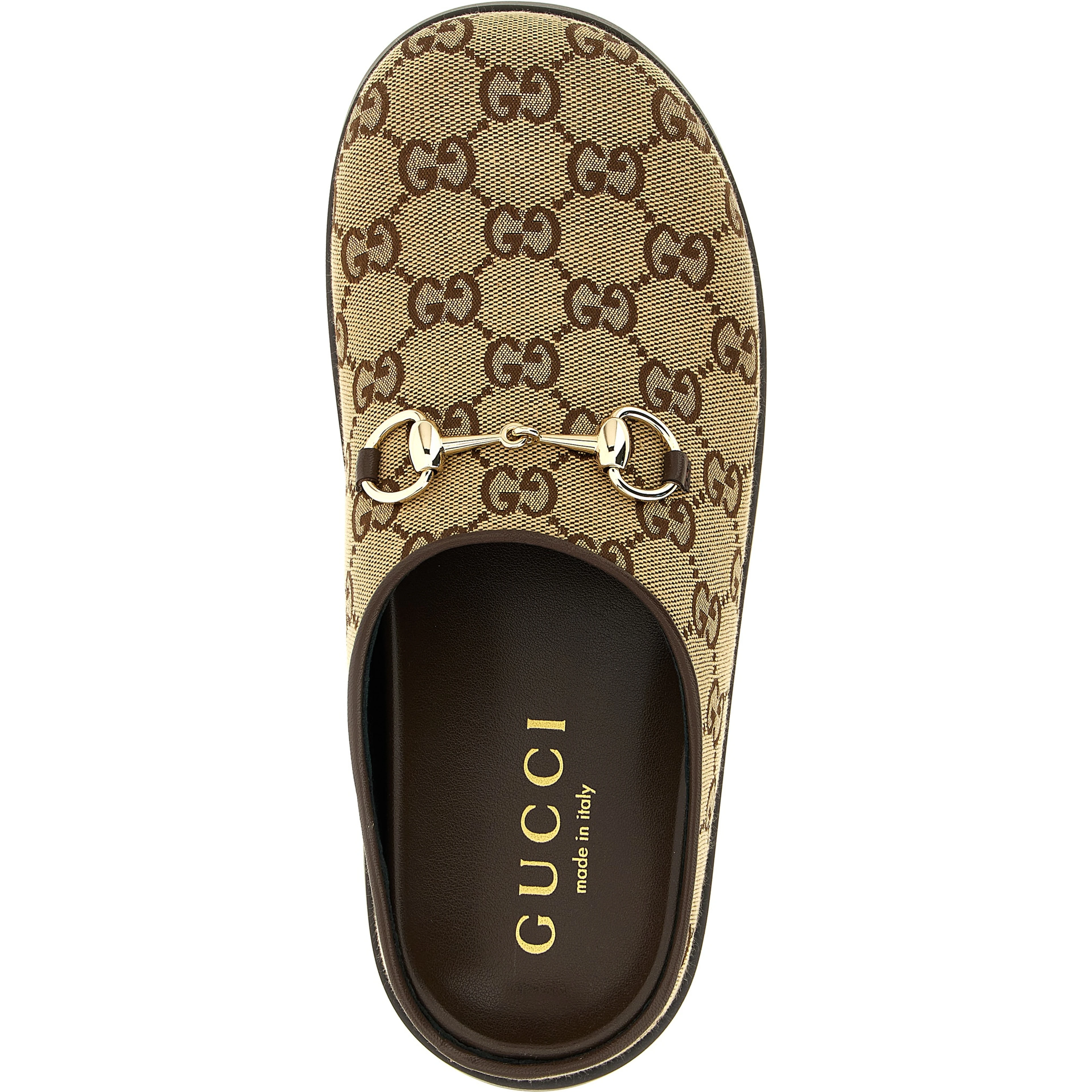 Beige Cotton Mules