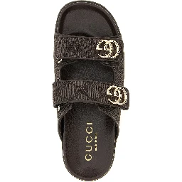 Brown Cotton Slides