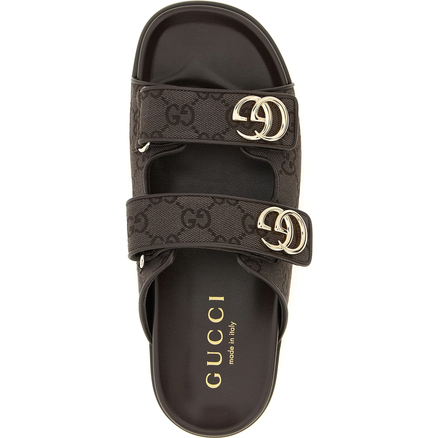 Brown Cotton Slides