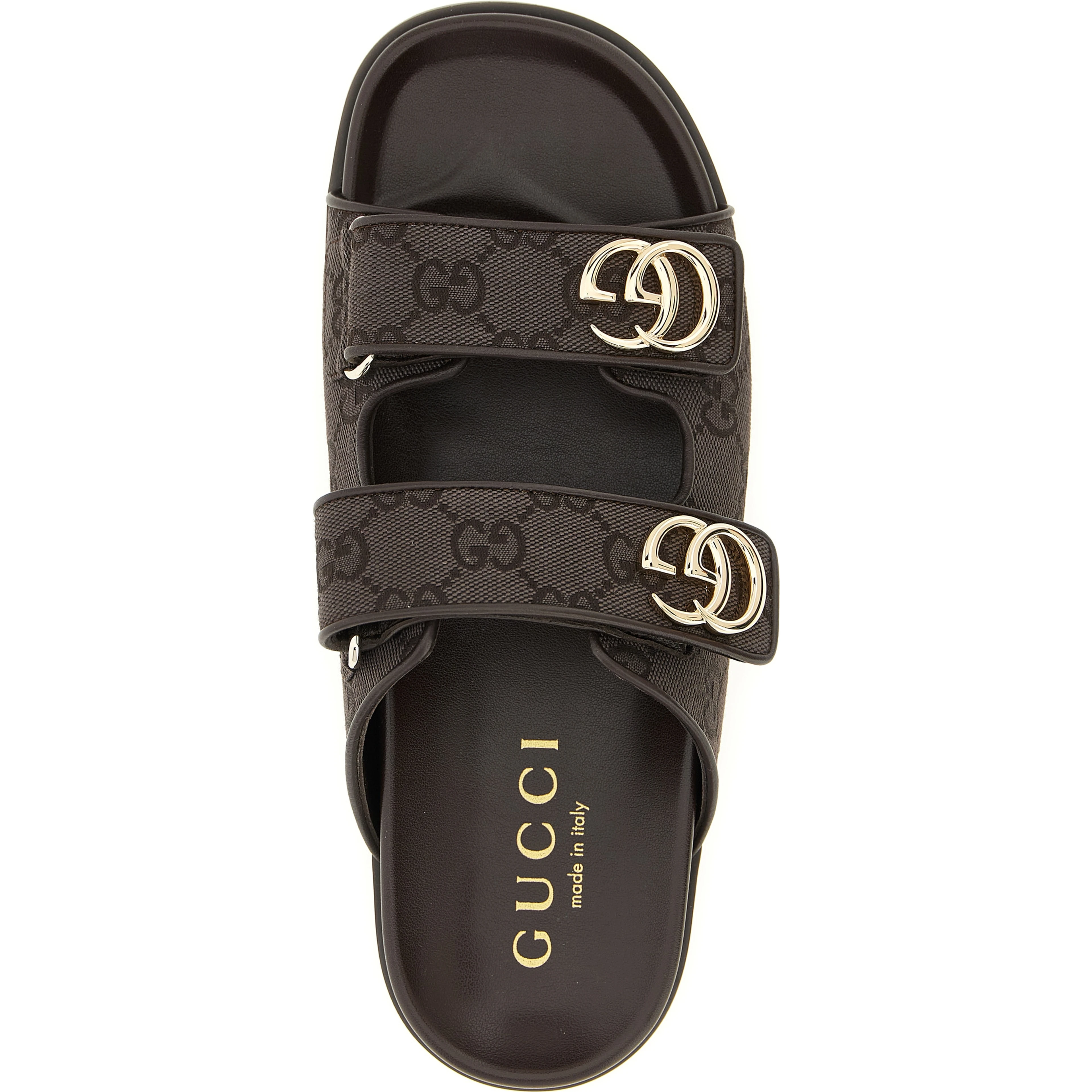 Brown Cotton Slides