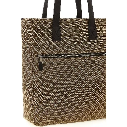 Brown Polyester Shoulder Bag