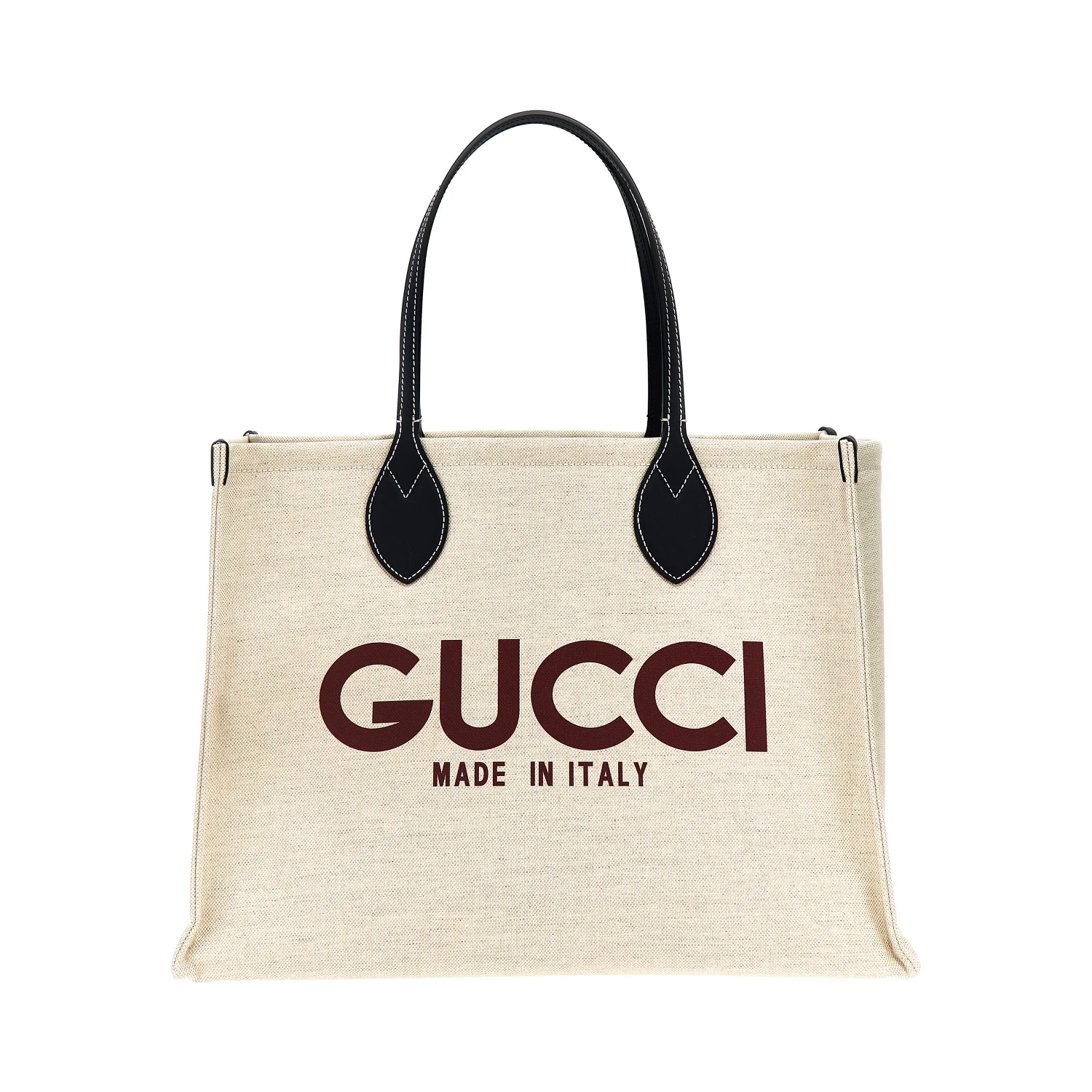 Beige Polyethylene Tote Bag